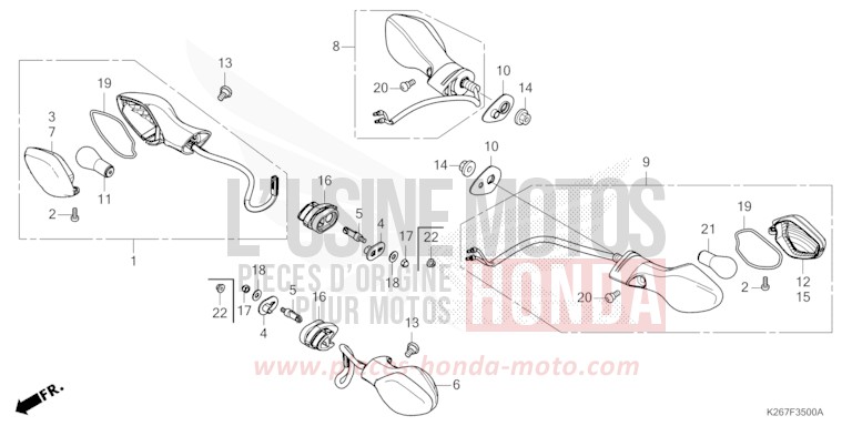 BLINKER von MSX GROM A GAYETY RED (R310) von 2022